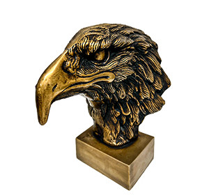 Majestic Eagle Head Sculpture Heavy Metal