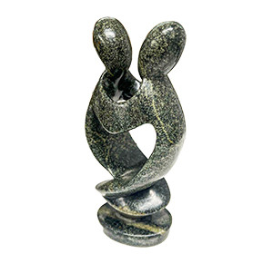 Marbled Soapstone Sculpture Circle of Friends Unity Lovers